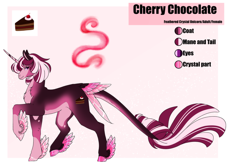 Size: 4961x3508 | Tagged: safe, artist:oneiria-fylakas, derpibooru import, oc, oc:cherry chocolate, pony, unicorn, feathered fetlocks, female, horn, image, mare, png, solo, tail, tail feathers