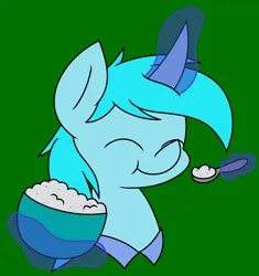 Size: 3024x3212 | Tagged: safe, artist:derpyalex2, derpibooru import, oc, unofficial characters only, pony, unicorn, bowl, bust, digital art, eating, food, horn, image, magic, png, rice, simple background, solo, spoon, telekinesis