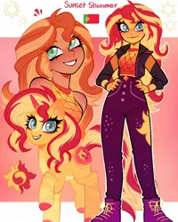 Size: 1440x1800 | Tagged: safe, artist:olikotier, derpibooru import, sunset shimmer, human, image, jpeg