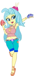 Size: 823x1800 | Tagged: safe, artist:skystarcute64, derpibooru import, edit, princess skystar, shelldon, shelly, human, equestria girls, g4, my little pony: the movie, breasts, busty princess skystar, equestria girls-ified, female, image, png, solo