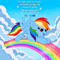 Size: 1500x1500 | Tagged: safe, artist:faelingmagic, derpibooru import, rainbow dash, pegasus, pony, g4, female, image, jpeg, mare, rainbow, solo