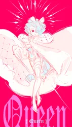 Size: 2150x3780 | Tagged: safe, artist:minodreamland, derpibooru import, cozy glow, human, clothes, colored sketch, dress, finger in mouth, humanized, image, jpeg, red background, simple background, sketch, solo, tail, tailed humanization, text, winged humanization, wings