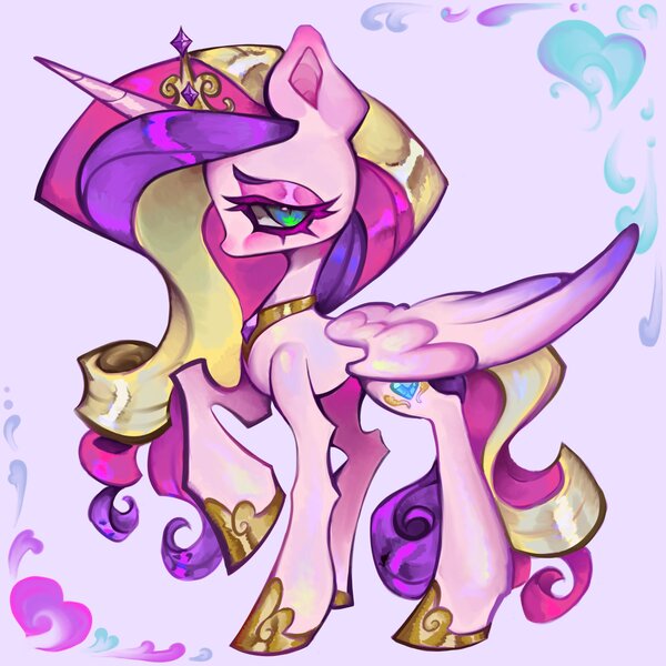 Size: 2048x2048 | Tagged: safe, artist:broniesforponies, derpibooru import, princess cadance, alicorn, pony, female, full body, image, jpeg, mare, raised hoof, solo