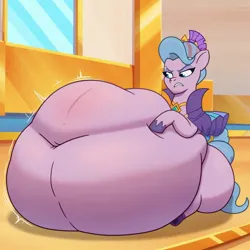 Size: 1024x1024 | Tagged: suggestive, ai content, derpibooru import, machine learning generated, prompter:ap07, stable diffusion, queen haven, pegasus, pony, g5, my little pony: tell your tale, annoyed, belly, big belly, butt, female, generator:pony diffusion v6 xl, huge belly, image, impossibly large belly, jewelry, jpeg, mare, necklace, queen haven is not amused, solo, the quality of ai art is frightening, unamused, vore