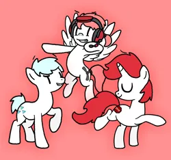 Size: 1920x1800 | Tagged: safe, artist:snowflakepone, derpibooru import, ponified, earth pony, pegasus, pony, unicorn, adult, blue mane, charles calvin, cutie mark, diamond, ellie rose, female, flying, headphones, henry stickmin, henry stickmin collection, horn, image, male, mare, png, pose, red mane, simple background, stallion, standing, stop sign