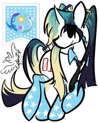 Size: 1018x1273 | Tagged: safe, artist:captainzigo, derpibooru import, ponified, earth pony, pony, cutie mark, female, flag of equestria, hatsune miku, image, mare, png, simple background, solo, transparent background, vocaloid