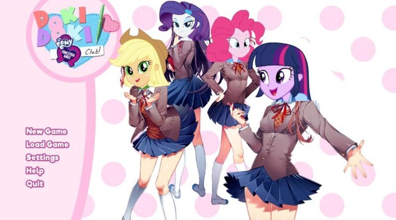 Size: 1047x582 | Tagged: safe, derpibooru import, edit, editor:timru-chapkhaev, applejack, pinkie pie, rarity, twilight sparkle, human, equestria girls, g4, alternate universe, applejack's hat, applesayori, clothes, cowboy hat, doki doki literature club, doki doki literature club!, female, group, hat, humanized, image, jpeg, misspelling, monika, natsuki, pinkie natsuki, quartet, rariyuri, sayori, school uniform, spoilers for another series, twilight monika, yuri (ddlc)