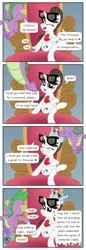 Size: 1600x4668 | Tagged: safe, artist:pony4koma, derpibooru import, raven, spike, dragon, pony, unicorn, g4, sparkle's seven, bedroom, canterlot, clothes, comic, confused, crossed legs, crown, cute, evil grin, facial expressions, female, flying, foot tapping, glasses, grin, hair bun, happy, hard-won helm of the sibling supreme, horn, image, implied hanging, implied princess celestia, jewelry, looking at each other, looking at someone, magic, male, mare, necktie, older, older spike, png, ravenbetes, regalia, secretary, ship:ravenspike, shipping, smiling, speech bubble, spikabetes, spikelove, straight, supportive, tail, tapping, throne, uplifting, weapons-grade cute, winged spike, wings