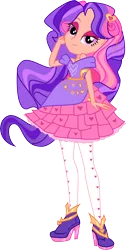 Size: 4744x9439 | Tagged: safe, artist:shootingstarsentry, derpibooru import, oc, oc:regal heart, equestria girls, g4, absurd resolution, clothes, dress, female, image, offspring, parent:fancypants, parent:fleur-de-lis, parents:fancyfleur, png, simple background, solo, transparent background