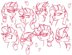 Size: 1080x820 | Tagged: safe, artist:fuckomcfuck, derpibooru import, rarity, pony, unicorn, g4, diamond, doodle page, glasses, horn, image, png