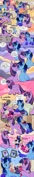 Size: 1945x10000 | Tagged: safe, derpibooru import, twilight sparkle, twilight sparkle (alicorn), oc, oc:blue thunder, alicorn, pony, baby, baby pony, canon x oc, female, foal, image, jpeg, male, pregnant, shipping, straight, thundersparkle