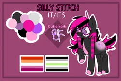 Size: 1490x1000 | Tagged: safe, artist:darling, derpibooru import, oc, oc:silly stitch, unofficial characters only, earth pony, pony, emo, female, image, lesbian, lgbt, png, scene