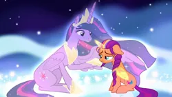 Size: 1280x720 | Tagged: safe, derpibooru import, princess twilight 2.0, sunny starscout, twilight sparkle, twilight sparkle (alicorn), alicorn, pony, g5, the last problem, crying, female, image, jpeg, mane stripe sunny, mare, older, older twilight, older twilight sparkle (alicorn), sad, youtube thumbnail