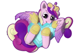 Size: 4093x2894 | Tagged: safe, artist:playful wings, derpibooru import, princess cadance, alicorn, pony, g4, crown, crystal heart, female, filly, filly cadance, foal, high res, hoof shoes, horn, image, jewelry, png, princess shoes, regalia, simple background, spread wings, transparent background, wings, younger