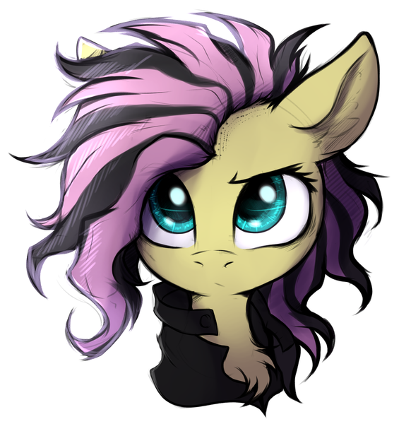 Size: 3200x3400 | Tagged: safe, artist:tatykin, derpibooru import, fluttershy, pegasus, pony, g4, chest fluff, ear fluff, emoshy, female, high res, image, mare, png, simple background, solo, white background