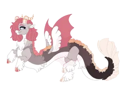 Size: 4300x3200 | Tagged: safe, artist:gigason, derpibooru import, oc, oc:ivory, unofficial characters only, draconequus, image, obtrusive watermark, png, simple background, solo, transparent background, ultimare universe, watermark