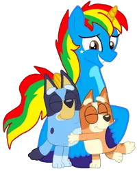 Size: 562x701 | Tagged: safe, artist:shieldwingarmorofgod, derpibooru import, oc, oc:shield wing, alicorn, dog, bingo heeler, bluey, bluey heeler, female, image, male, png