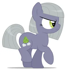 Size: 1204x1220 | Tagged: safe, artist:lullapiies, derpibooru import, limestone pie, pony, female, filly, filly limestone pie, frown, image, png, scrunchy face, simple background, solo, walking, white background