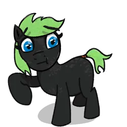 Size: 512x512 | Tagged: safe, artist:wren, derpibooru import, oc, oc:fanonlilly, unofficial characters only, earth pony, pony, awkward, coat markings, concerned, dappled, eyebrows, eyebrows visible through hair, female, image, mare, png, simple background, solo, standing, tail, tail wrap, transparent background