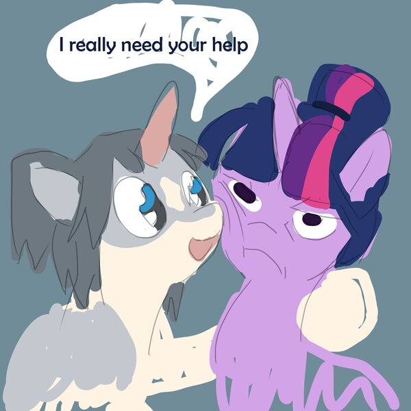 Size: 2000x2000 | Tagged: safe, artist:skypaw10, derpibooru import, twilight sparkle, oc, pony, canon x oc, female, image, jpeg, mare, quality, twilight sparkle is not amused, unamused