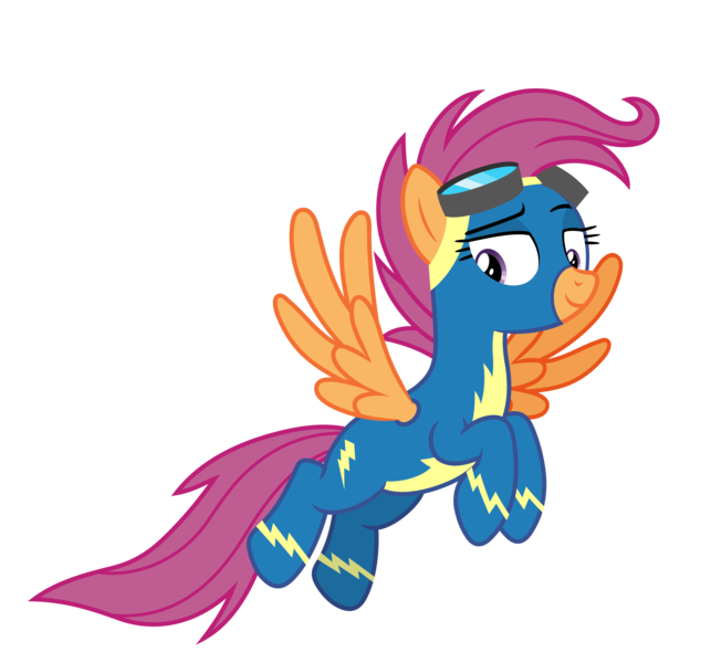 Size: 6000x5600 | Tagged: safe, artist:gypsykumquat, derpibooru import, scootaloo, pegasus, pony, g4, .svg available, absurd resolution, alternate universe, clothes, female, flying, goggles, image, inkscape, older, older scootaloo, png, scootaloo can fly, show accurate, simple background, smug, solo, transparent background, uniform, vector, wonderbolt scootaloo, wonderbolts, wonderbolts uniform