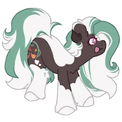 Size: 1000x1000 | Tagged: safe, artist:kazmuun, derpibooru import, oc, oc:ebony breeze, unofficial characters only, earth pony, pony, female, image, mare, png, simple background, solo, transparent background