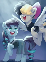 Size: 1080x1440 | Tagged: safe, artist:cuiyingying405, derpibooru import, coloratura, songbird serenade, earth pony, pony, my little pony: the movie, crying, female, image, mare, open mouth, png, singing, smiling, spread wings, tears of joy, wings