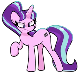 Size: 900x844 | Tagged: safe, artist:kindakismet, derpibooru import, starlight glimmer, pony, unicorn, g4, angry, horn, image, png, s5 starlight, simple background, solo, transparent background