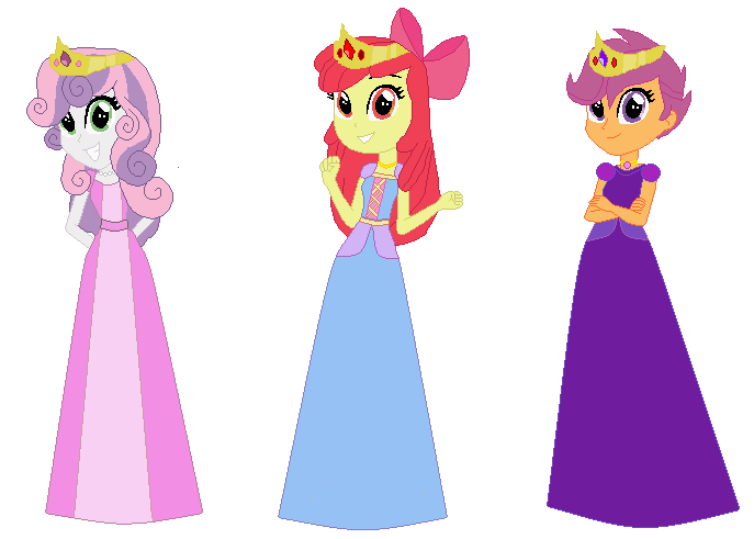 Size: 687x491 | Tagged: safe, artist:glittertiara, artist:selenaede, derpibooru import, apple bloom, scootaloo, sweetie belle, human, equestria girls, g4, adorabloom, apple bloom's bow, base used, bow, clothes, crossed arms, crown, cute, cutealoo, cutie mark crusaders, cutie mark cuties, diasweetes, dress, female, grin, hair bow, hands behind back, image, jewelry, necklace, pearl necklace, png, princess, princess apple bloom, princess scootaloo, princess sweetie belle, regalia, scootaloo also dresses in style, smiling, trio