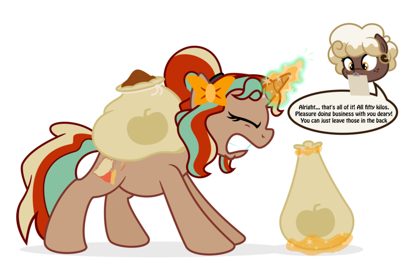 Size: 3000x2000 | Tagged: safe, artist:besttubahorse, derpibooru import, oc, oc:sweet mocha, oc:trisha, unofficial characters only, unicorn, clipboard, floating head, horn, image, magic, png, sack, simple background, speech bubble, telekinesis, transparent background, vector