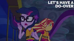 Size: 2000x1125 | Tagged: safe, derpibooru import, edit, edited screencap, editor:quoterific, screencap, sci-twi, sunset shimmer, twilight sparkle, equestria girls, g4, equestria girls specials, image, my little pony equestria girls: spring breakdown, png