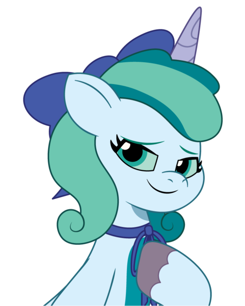 Size: 718x895 | Tagged: safe, artist:prixy05, derpibooru import, oc, oc:prixy, unofficial characters only, pony, unicorn, g5, my little pony: tell your tale, bow, colored sclera, female, hair bow, horn, image, mare, neck bow, png, simple background, solo, transparent background, vector