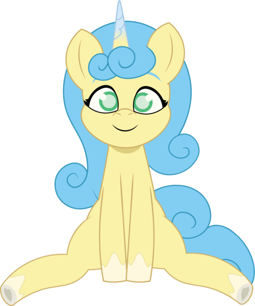 Size: 922x1107 | Tagged: safe, artist:prixy05, derpibooru import, oc, oc:sky, unofficial characters only, pony, unicorn, g5, my little pony: tell your tale, blind, female, horn, image, mare, png, simple background, sitting, solo, transparent background, vector