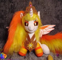 Size: 2379x2304 | Tagged: safe, artist:1stastrastudio, derpibooru import, daybreaker, pony, clothes, image, irl, jpeg, photo, plushie, socks, solo, striped socks