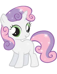 Size: 1583x2048 | Tagged: safe, derpibooru import, official, sweetie belle, pony, unicorn, g4, cute, diasweetes, female, filly, foal, horn, image, looking at you, open mouth, png, simple background, solo, sparkles, sparkly mane, sparkly tail, stock vector, tail, transparent background, two toned mane, zazzle