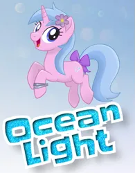 Size: 443x567 | Tagged: safe, artist:anonymous, derpibooru import, oc, oc:ocean light, unofficial characters only, pony, unicorn, g4, my little pony: the movie, bow, bracelet, female, female oc, flower, flower in hair, horn, image, jewelry, looking at you, mare, mlp movie pony maker, png, smiling, smiling at you, solo, tail, tail bow, unicorn oc