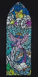 Size: 1153x2348 | Tagged: safe, artist:malte279, derpibooru import, twilight sparkle, twilight sparkle (alicorn), alicorn, pony, g4, female, hologram, image, jpeg, mare, scratch image, scratch pad, stained glass, stylized, window