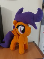 Size: 3000x4000 | Tagged: safe, artist:jbond, derpibooru import, scootaloo, pegasus, pony, g5, female, filly, foal, handmade, image, irl, jpeg, photo, plushie, solo