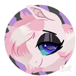 Size: 2048x2048 | Tagged: safe, artist:rottengotika, derpibooru import, oc, oc:milo, pony, blue eyes, eyeshadow, green sclera, image, looking at you, makeup, male, png, simple background, smiling, smiling at you, stallion, transparent background