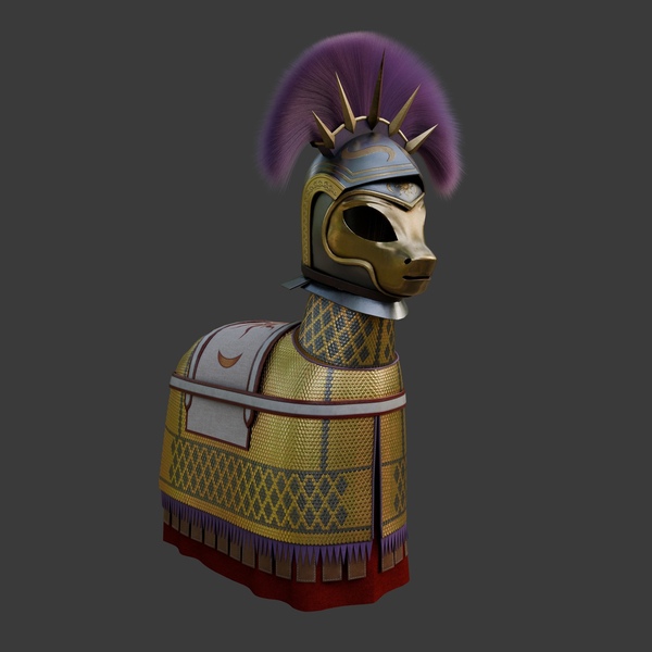 Size: 2160x2160 | Tagged: safe, artist:minucios, derpibooru import, pony, 3d, 3d model, armor, blender, blender cycles, byzantine, cycles render, greek, helmet, history, image, jpeg, realistic, render, roman