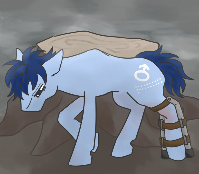 Size: 2268x1984 | Tagged: safe, artist:pain-jam-cookie, derpibooru import, oc, oc:p-21, unofficial characters only, earth pony, pony, fallout equestria, fallout equestria: project horizons, earth pony oc, fanfic art, image, jpeg, solo