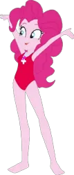 Size: 554x1299 | Tagged: safe, artist:theemperorofhonor, derpibooru import, pinkie pie, human, equestria girls, g4, baywatch, female, image, lifeguard, lifeguard pinkie, png, simple background, transparent background