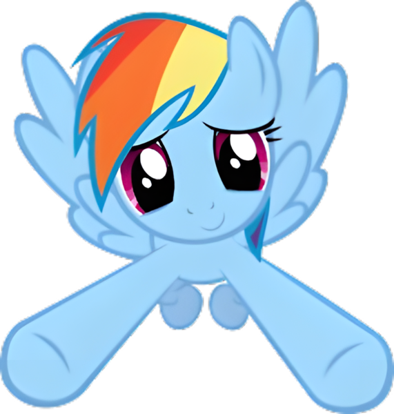 Size: 3504x3680 | Tagged: safe, derpibooru import, edit, edited screencap, screencap, rainbow dash, pegasus, pony, g4, party of one, background removed, cute, dashabetes, ears, ears up, eyebrows, eyelashes, female, flying, hug, hug request, image, looking at you, magenta eyes, not a vector, png, simple background, smiling, smiling at you, solo, solo female, transparent background, wings