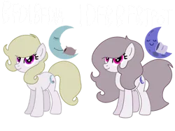 Size: 1032x774 | Tagged: safe, artist:meghan12345, derpibooru import, ponified, earth pony, pony, g4, battle for dream island, cutie mark, duo, female, image, looking up, mare, pillow (battle for dream island), png, simple background, smiling, transparent background