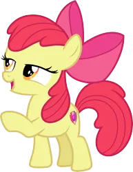 Size: 3000x3883 | Tagged: safe, artist:cloudy glow, derpibooru import, apple bloom, earth pony, pony, apple bloom's bow, bow, female, filly, foal, hair bow, image, png, simple background, solo, transparent background, vector