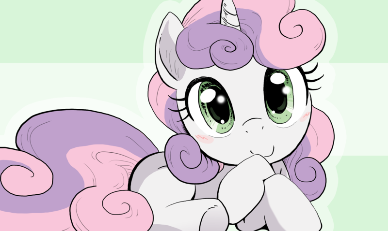 Size: 2152x1285 | Tagged: safe, artist:anonymous, sweetie belle, pony, unicorn, g4, female, filly, image, looking at you, png