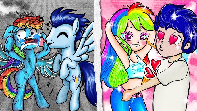 Size: 686x386 | Tagged: suggestive, artist:annie channel, derpibooru import, rainbow dash, soarin', human, pegasus, pony, breasts, busty rainbow dash, clothes, context is for the weak, crying, cutie mark, duo, female, flying, happy, heart, heart eyes, humanized, image, imminent kissing, jpeg, licking, licking cheeks, makeup, male, panic, panicking, rainbow dash always dresses in style, shipping, shirt, skinny, soarindash, storm, straight, strange, sultry pose, tanktop, thin, tongue out, wat, weird youtube kids video, who needs context?, why, wingding eyes, wings, wtf, youtube link, youtube thumbnail, youtube video