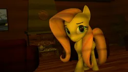 Size: 1920x1080 | Tagged: safe, artist:midnightdanny, ponerpics import, fluttershy, pony, 3d, female, image, jpeg, looking at you, mare