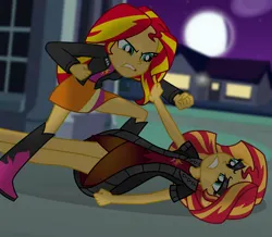 Size: 8358x7302 | Tagged: safe, artist:emeraldblast63, derpibooru import, sunset shimmer, comic:the tale of two sunsets, image, png