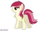 Size: 1064x752 | Tagged: suggestive, artist:s-class-destroyer, ponerpics import, roseluck, earth pony, pony, butt, female, image, mare, png, sexy, simple background, solo, transparent background